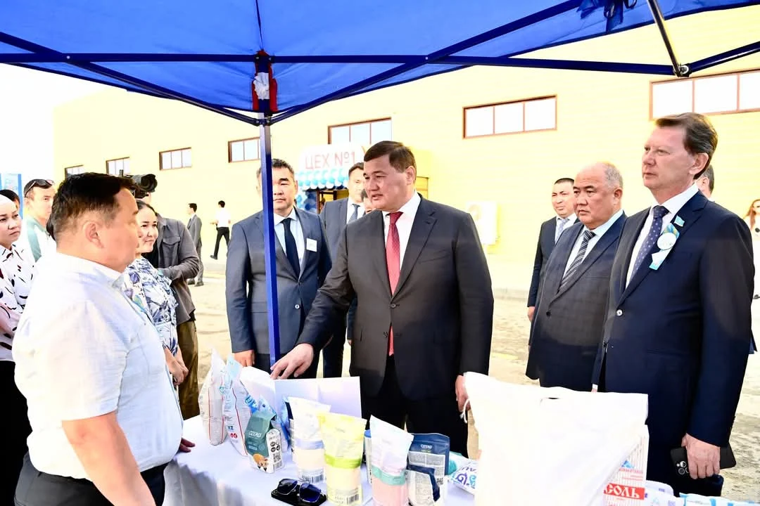 Аралда шаруашылыққа қажетті ұнтақтар өндіретін зауыт іске қосылды