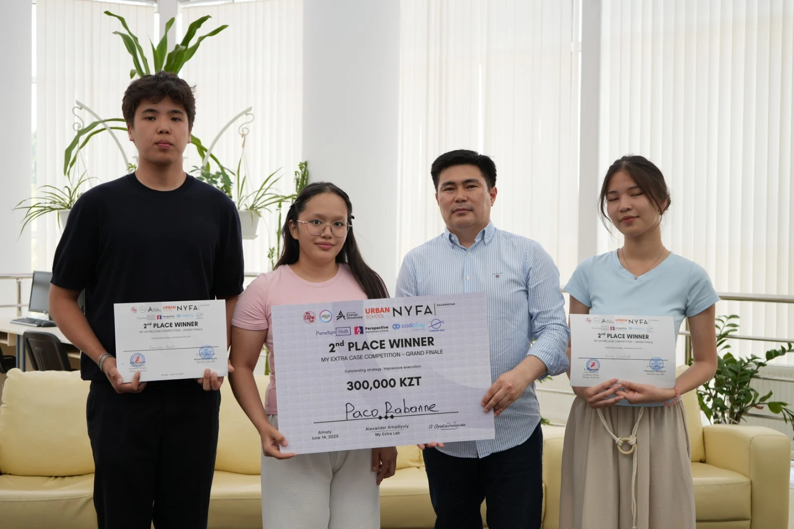 Сырбойылық зияткерлер My Extra Case Competition байқауында II орын иеленді