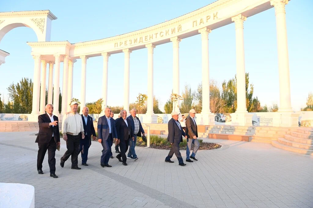 Президент саябағындағы нысандар құрылысы қарқынды