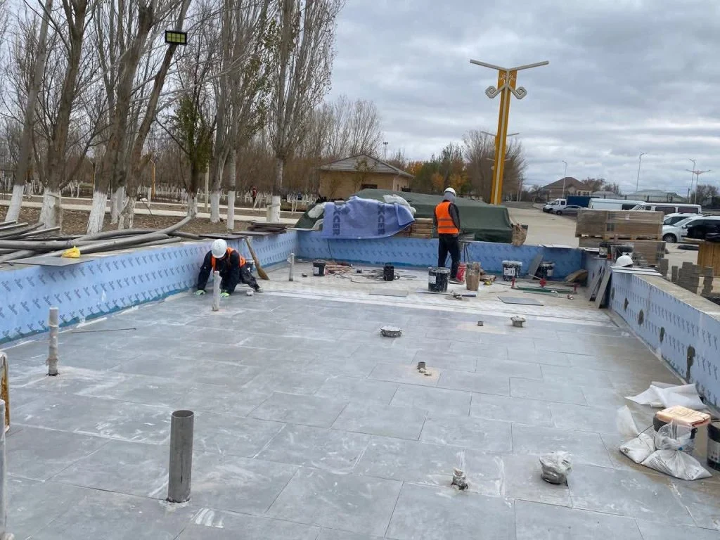 Президент саябағындағы серпінді құрылыс