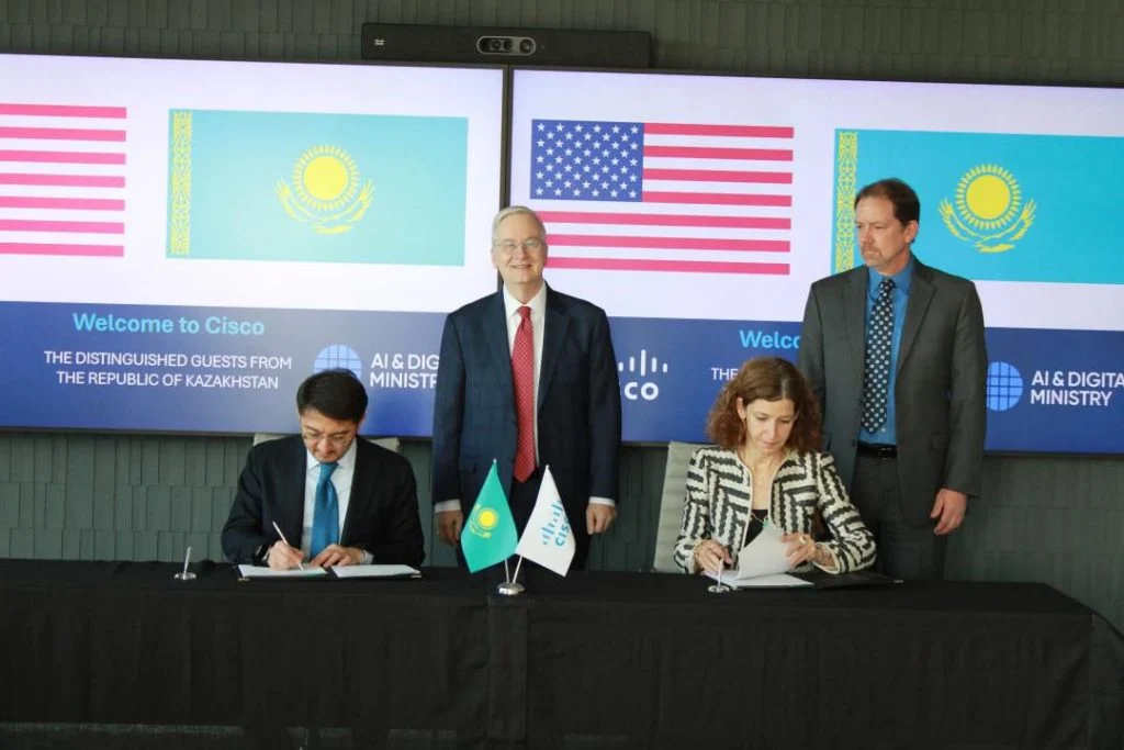 Жасанды интеллект және цифрлық даму министрлігі мен Cisco компаниясы өзара түсіністік туралы меморандумға қол қойды