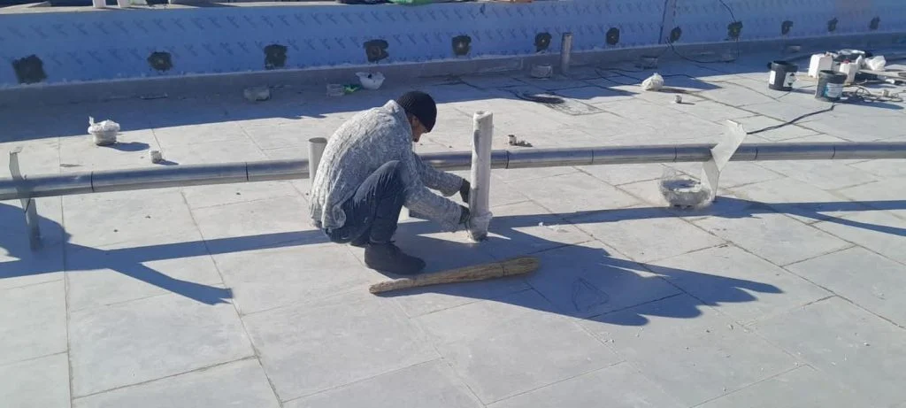 Саябақта қызу жұмыс жүруде