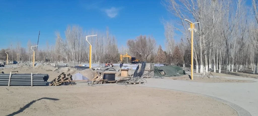 Саябақта қызу жұмыс жүруде