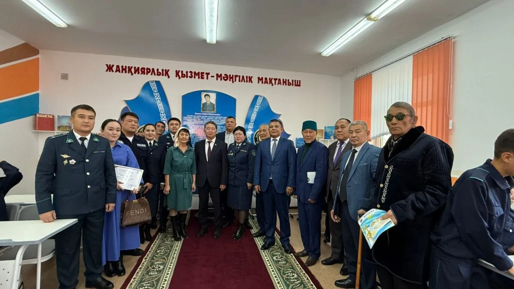 Қызылорда облысында қызмет бабында қаза болған полицейдің құрметіне «Жас сақшы» полиция сыныбы ашылды