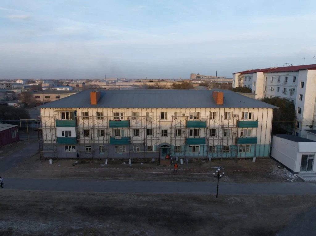 Көркі келіскен көпқабатты үйлер