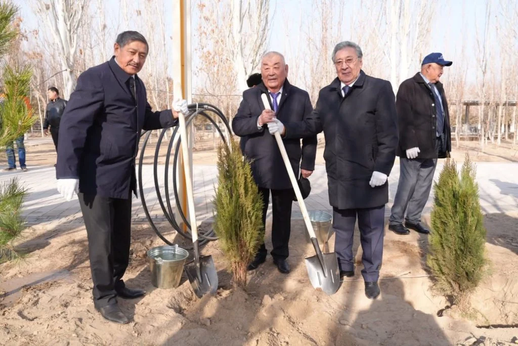 Ардагерлер «Таза Қазақстан» бағдарламасы аясындағы тал егу рәсіміне қатысты