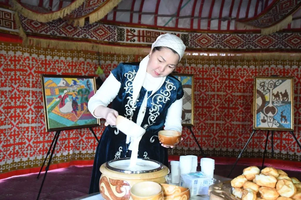 №56 референдум учаскесінің аумағына «Этноауыл» тігілді