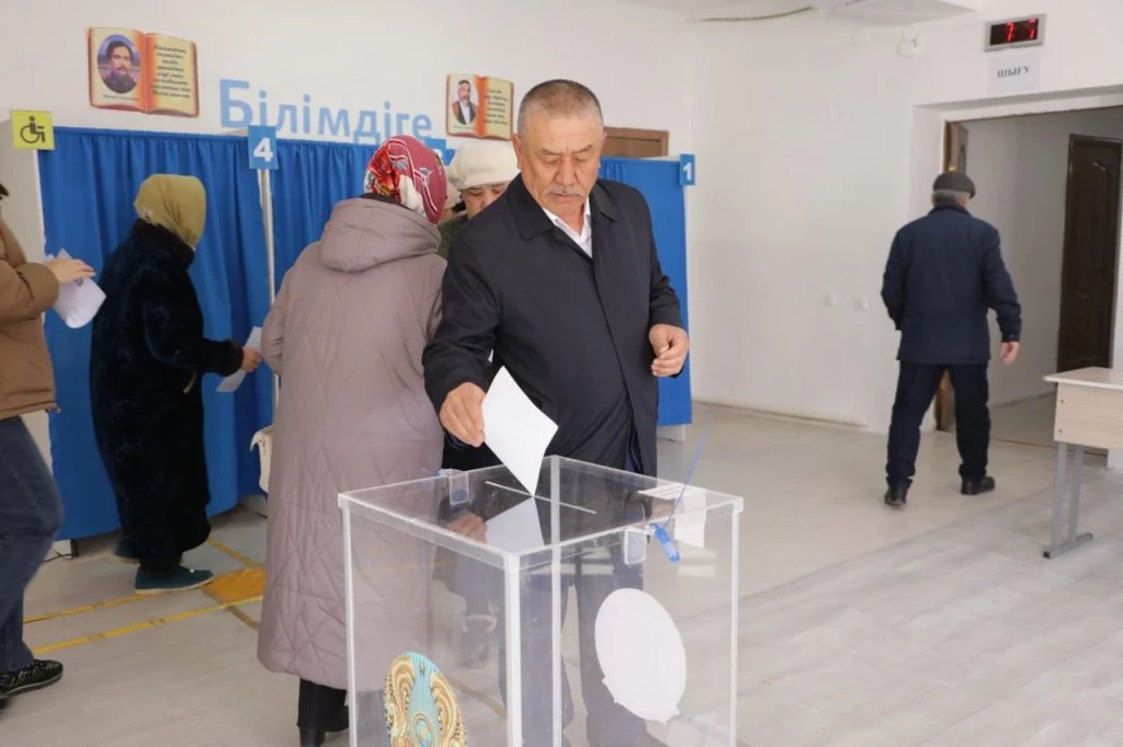 Жалағаш ауданының құрметті азаматы, «Мираж» шаруа қожалығының төрағасы Мейрамбек Бақтыбаев дауыс берді