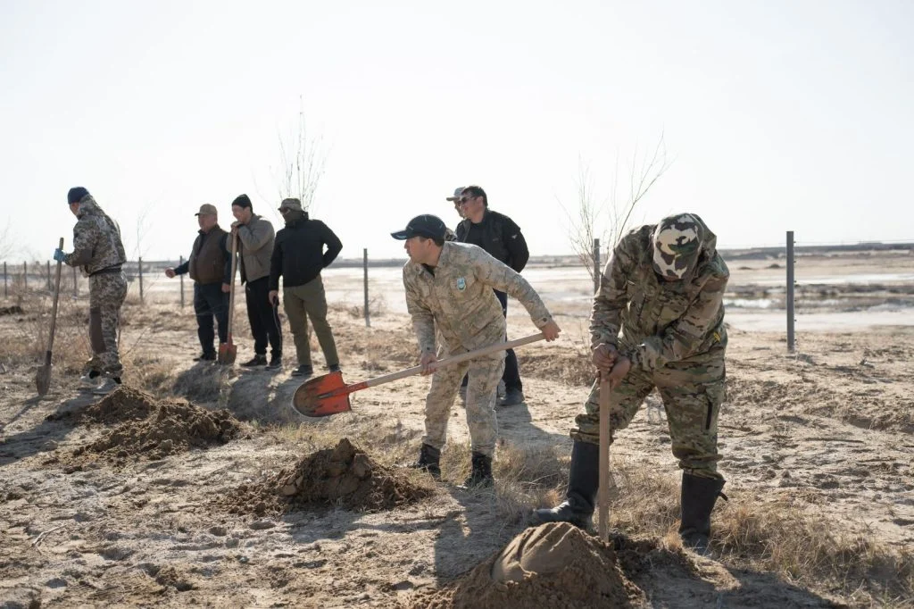 Қызылордада «Таза Қазақстан» акциясы аясында мыңдаған ағаш көшеттері отырғызылды