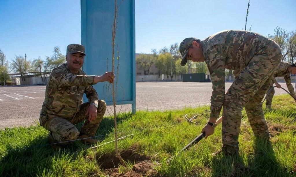 Шекара қызметінің жеке құрамы экологиялық акцияға белсене қатысты
