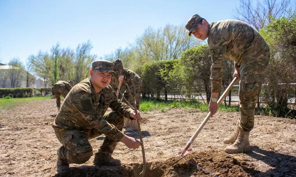 Шекара қызметінің жеке құрамы экологиялық акцияға белсене қатысты