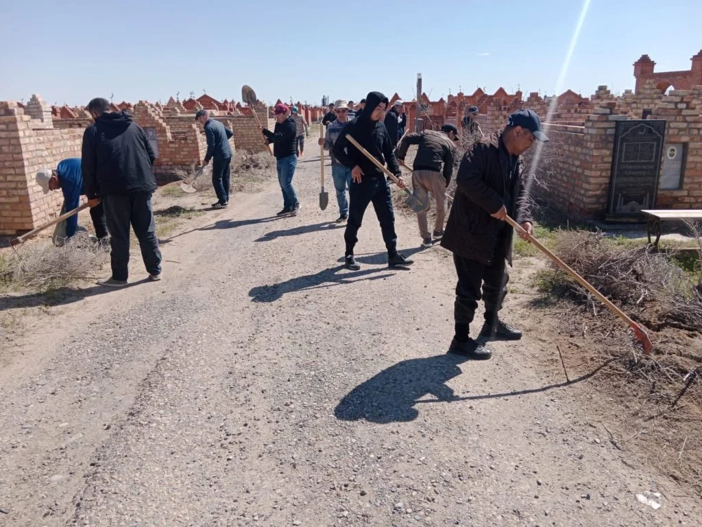 Сыр өңірінде «Тағзым орны таза болсын, рух пен тазалық – егіз ұғым» атты жалпыхалықтық тазалық акциясы өтті