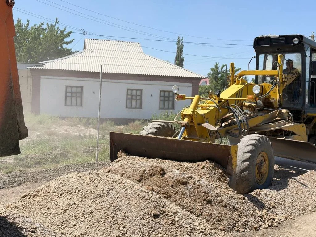 Тереңөзек кентінде жол инфрақұрылымын жаңғырту жұмыстары қарқынды жүргізілуде