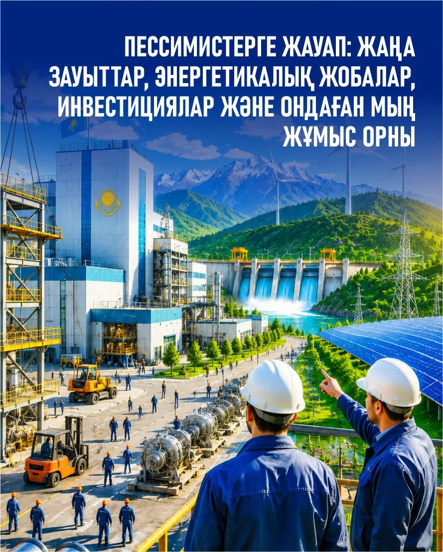 Қазақстан өнеркәсіптік әлеуетін арттыруда: жаңа зауыттар, энергетика және өңірлерге инвестициялар